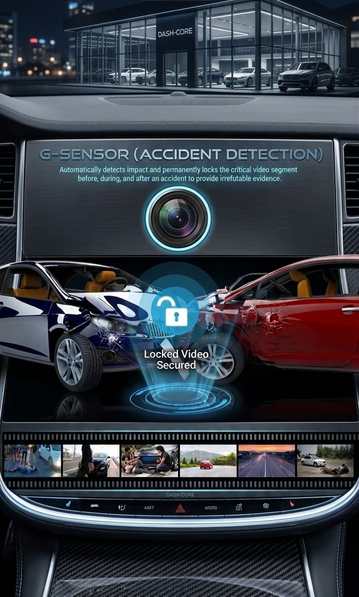 1080P Dash Cam G-Sensor, Loop Recording & Black Box Camera