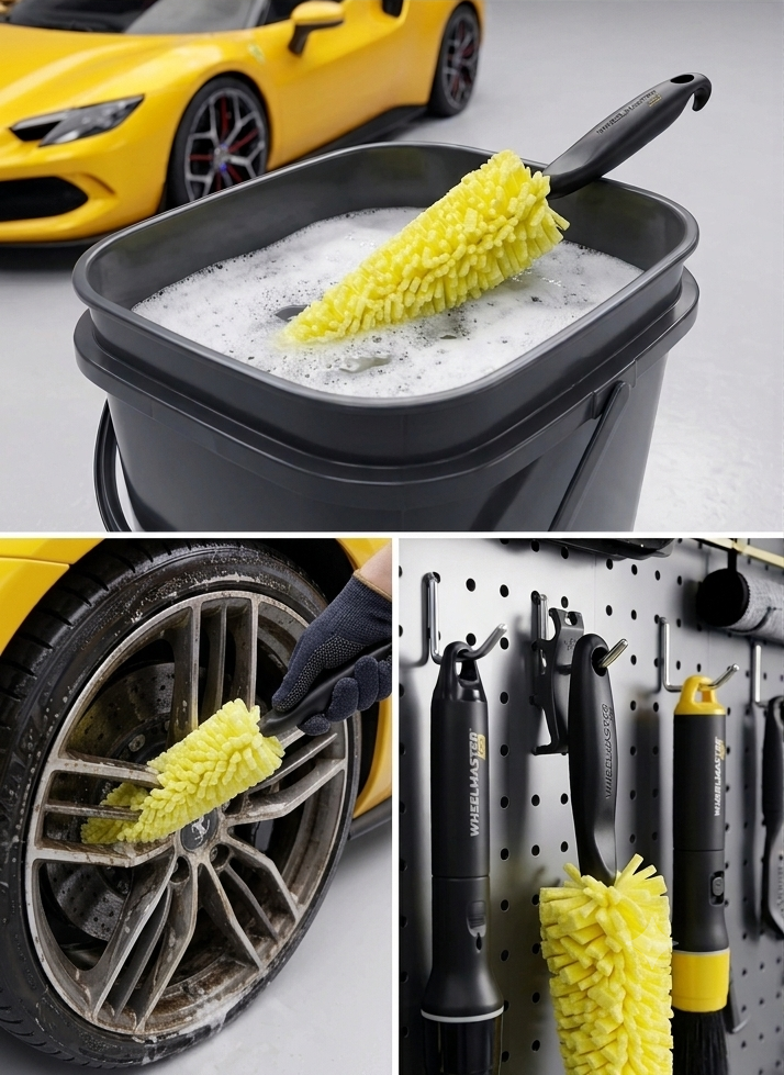 Universal Auto Car Accessories Car Rims Care Tire Wheel Washing Brush