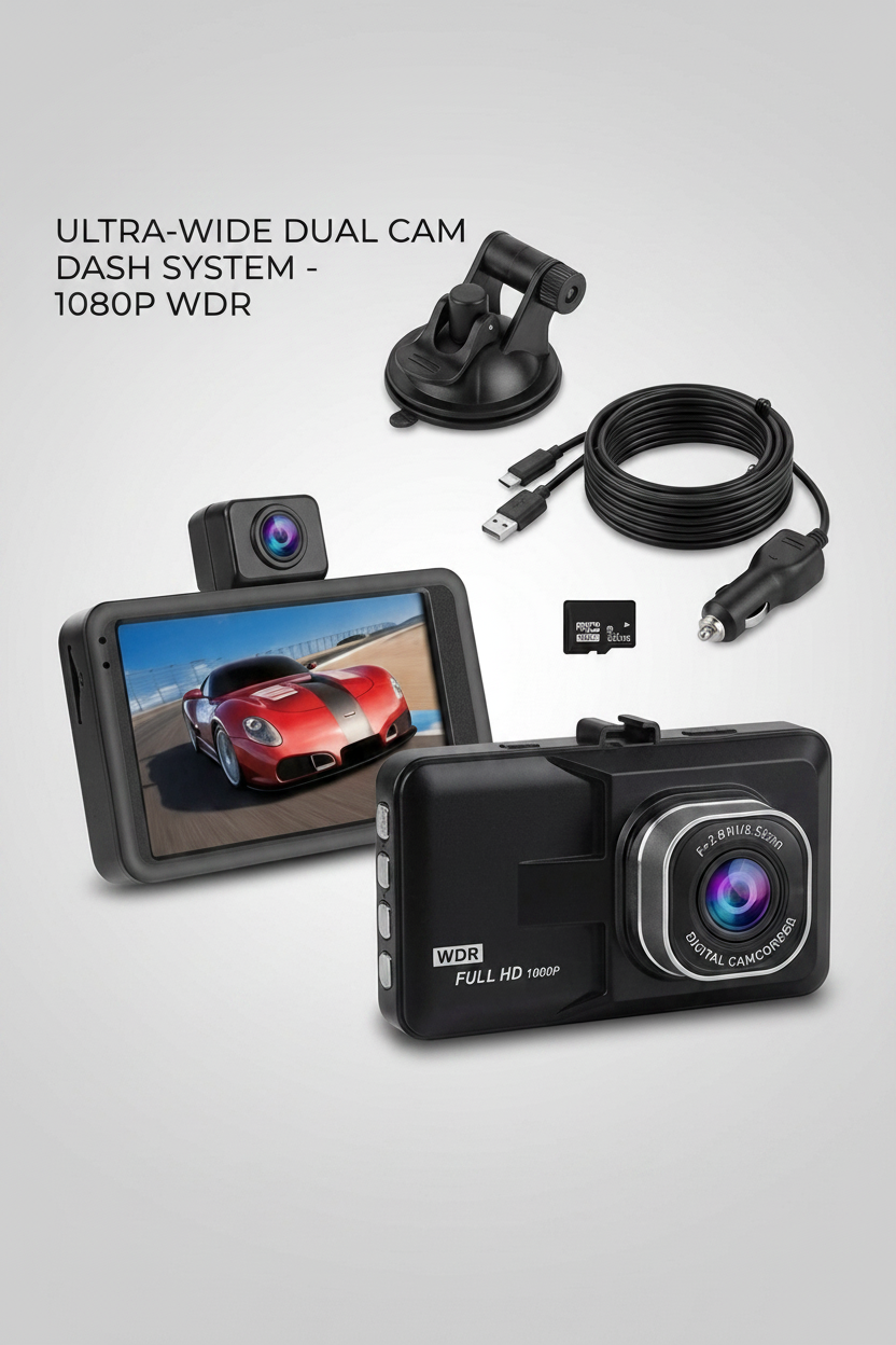 1080P Dash Cam G-Sensor, Loop Recording & Black Box Camera